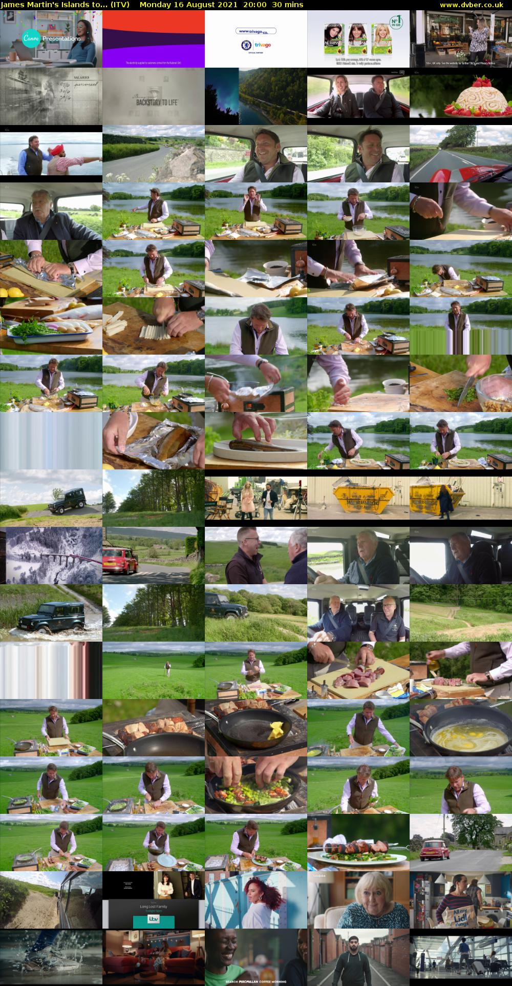 James Martin's Islands to... (ITV) Monday 16 August 2021 20:00 - 20:30