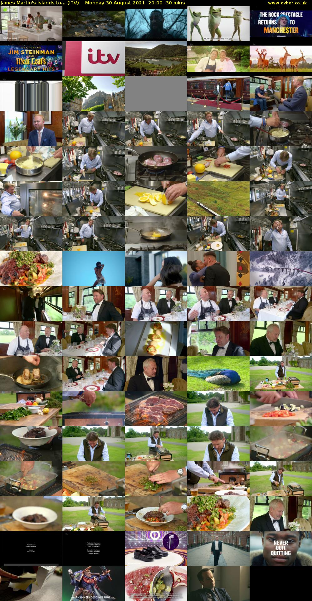 James Martin's Islands to... (ITV) Monday 30 August 2021 20:00 - 20:30