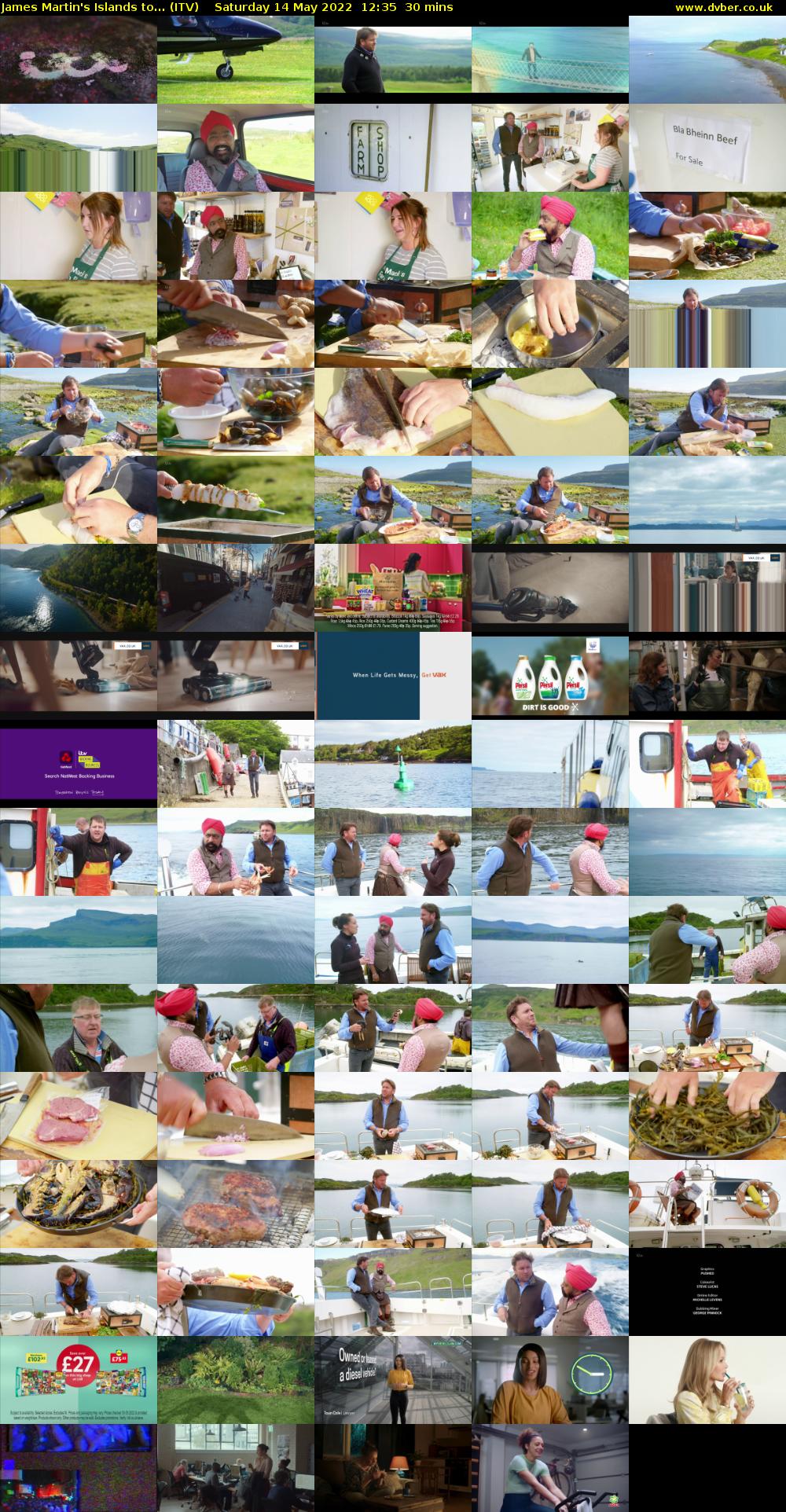 James Martin's Islands to... (ITV) Saturday 14 May 2022 12:35 - 13:05