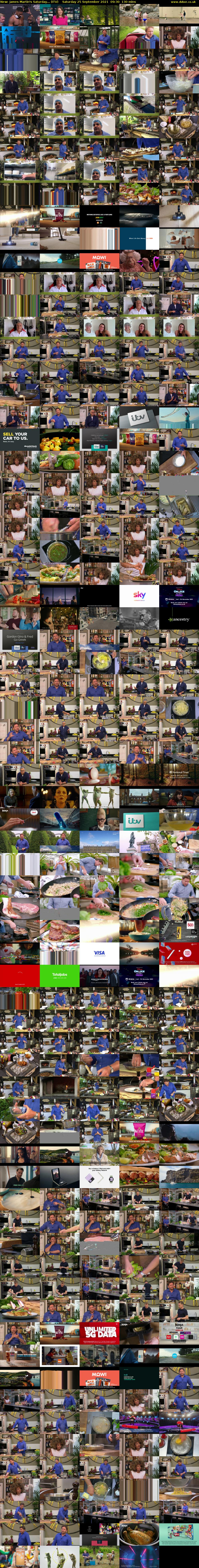 James Martin's Saturday... (ITV) Saturday 25 September 2021 09:30 - 11:40