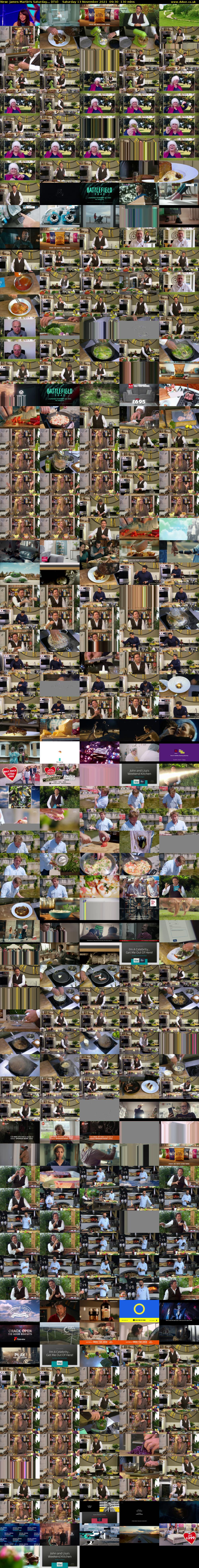 James Martin's Saturday... (ITV) Saturday 13 November 2021 09:30 - 11:40