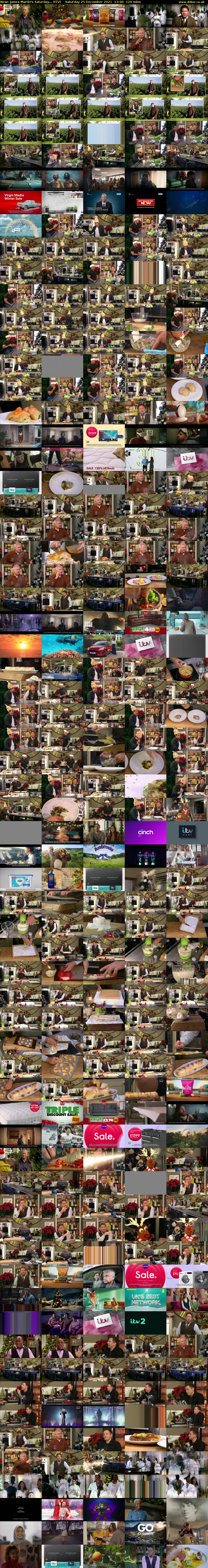 James Martin's Saturday... (ITV) Saturday 25 December 2021 12:00 - 14:00