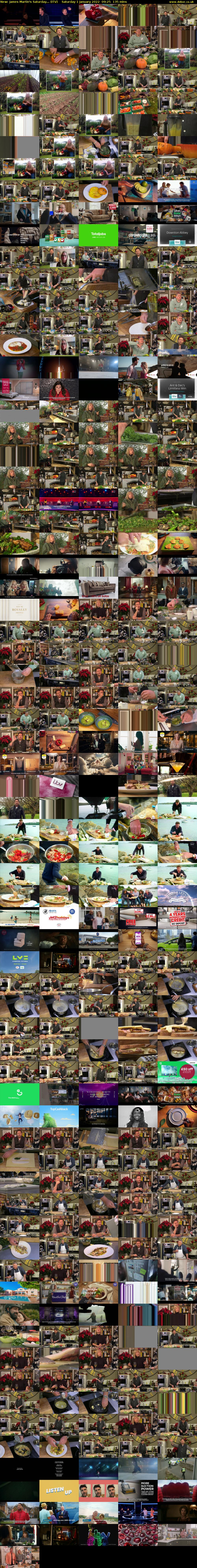 James Martin's Saturday... (ITV) Saturday 1 January 2022 09:25 - 11:40
