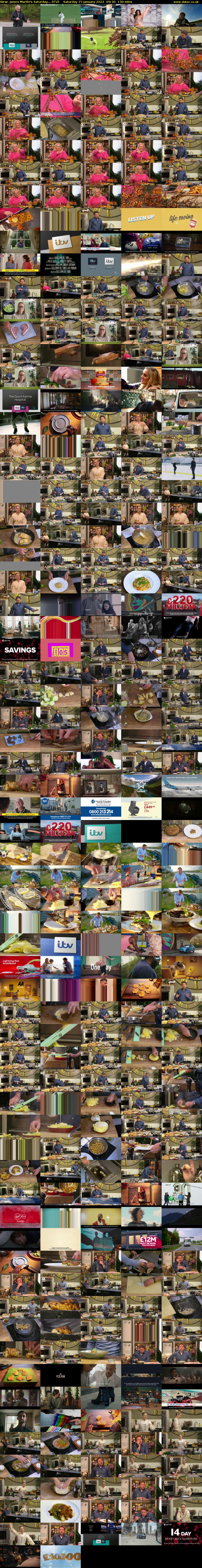 James Martin's Saturday... (ITV) Saturday 15 January 2022 09:30 - 11:40