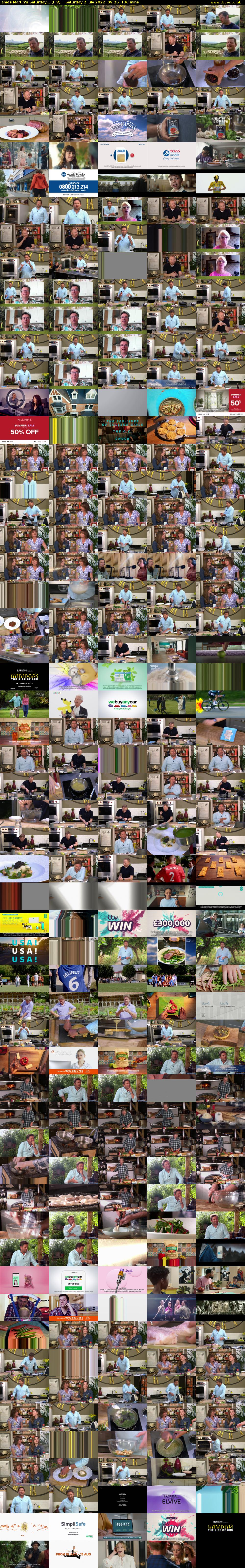 James Martin's Saturday... (ITV) Saturday 2 July 2022 09:25 - 11:35