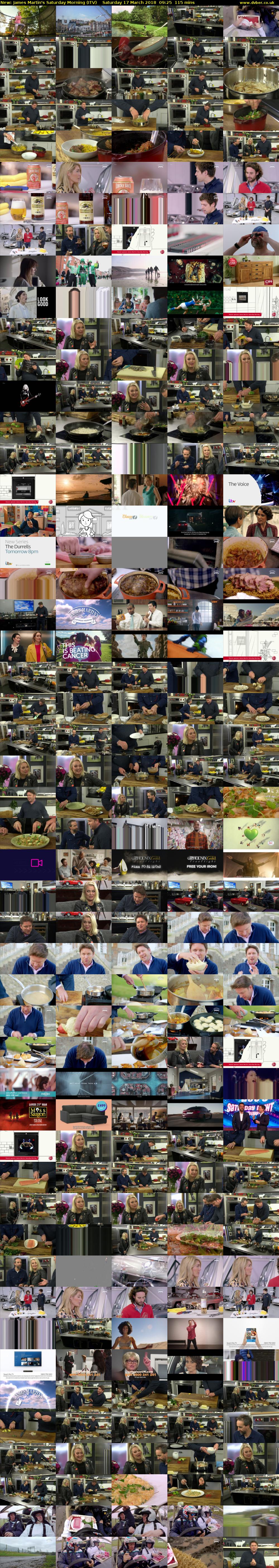 James Martin's Saturday Morning (ITV) Saturday 17 March 2018 09:25 - 11:20