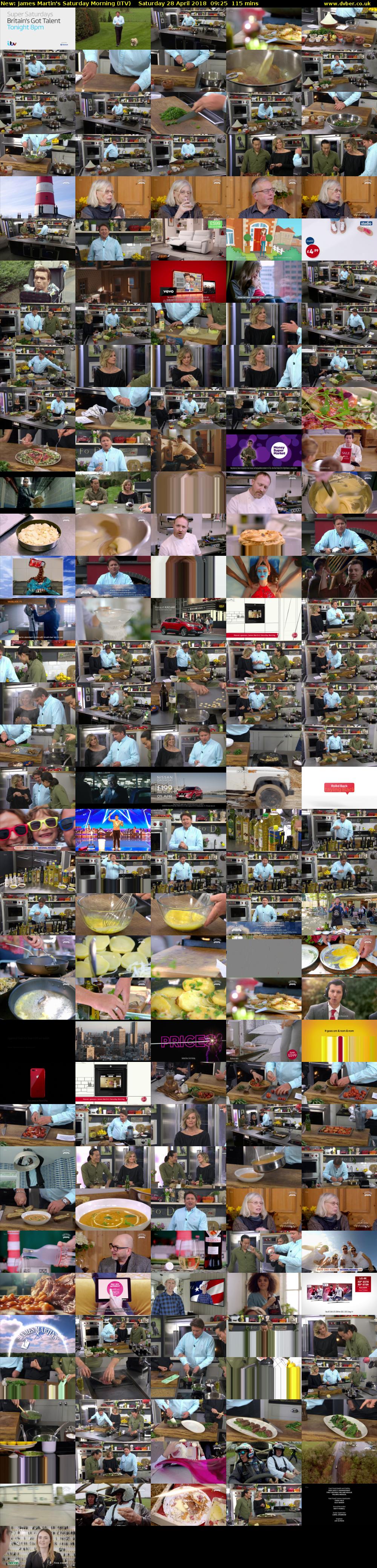 James Martin's Saturday Morning (ITV) Saturday 28 April 2018 09:25 - 11:20