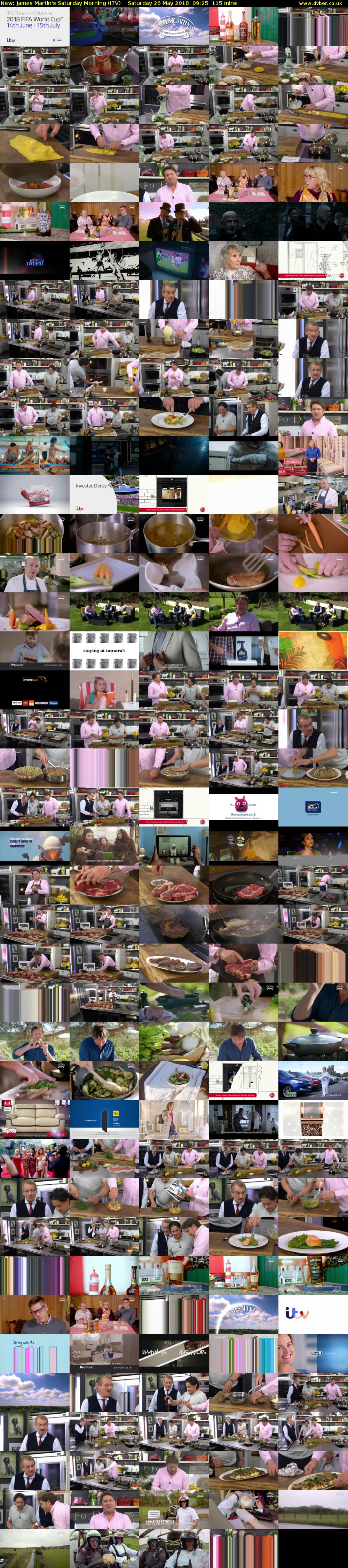 James Martin's Saturday Morning (ITV) Saturday 26 May 2018 09:25 - 11:20