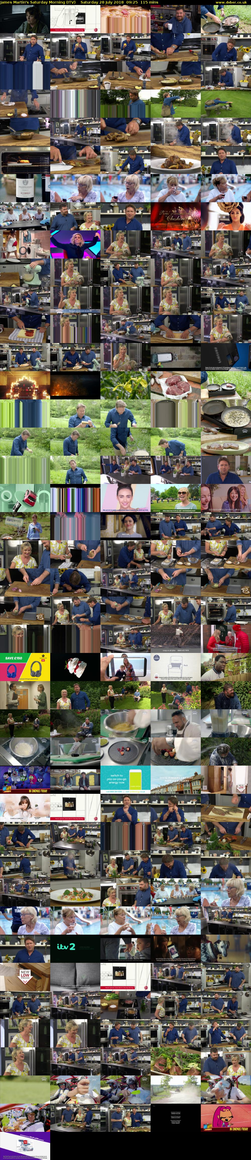 James Martin's Saturday Morning (ITV) Saturday 28 July 2018 09:25 - 11:20