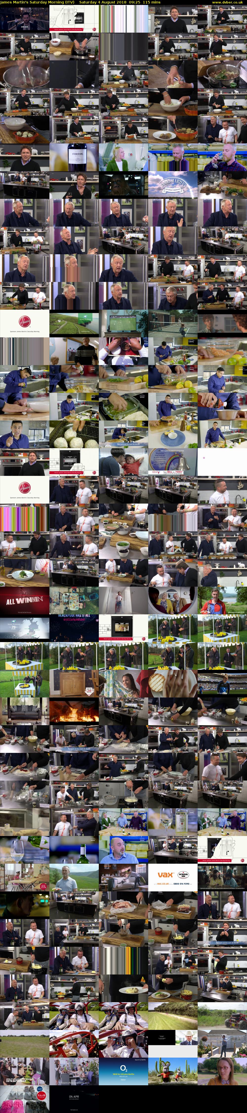 James Martin's Saturday Morning (ITV) Saturday 4 August 2018 09:25 - 11:20