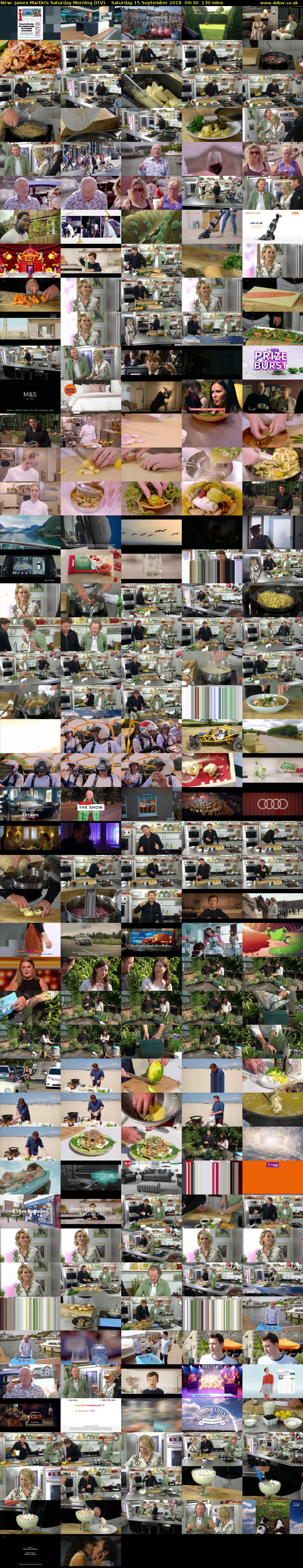 James Martin's Saturday Morning (ITV) Saturday 15 September 2018 09:30 - 11:40