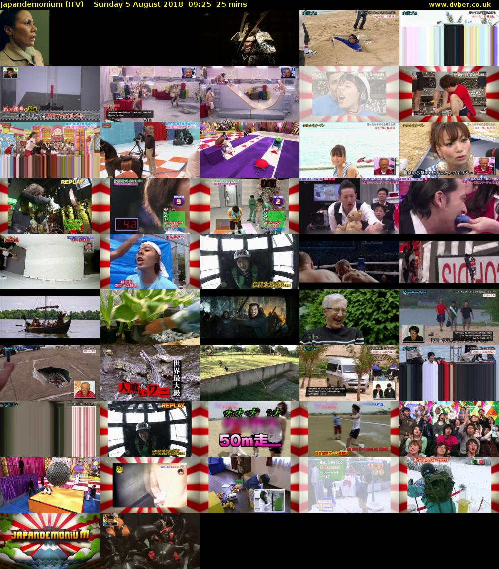 Japandemonium (ITV) Sunday 5 August 2018 09:25 - 09:50