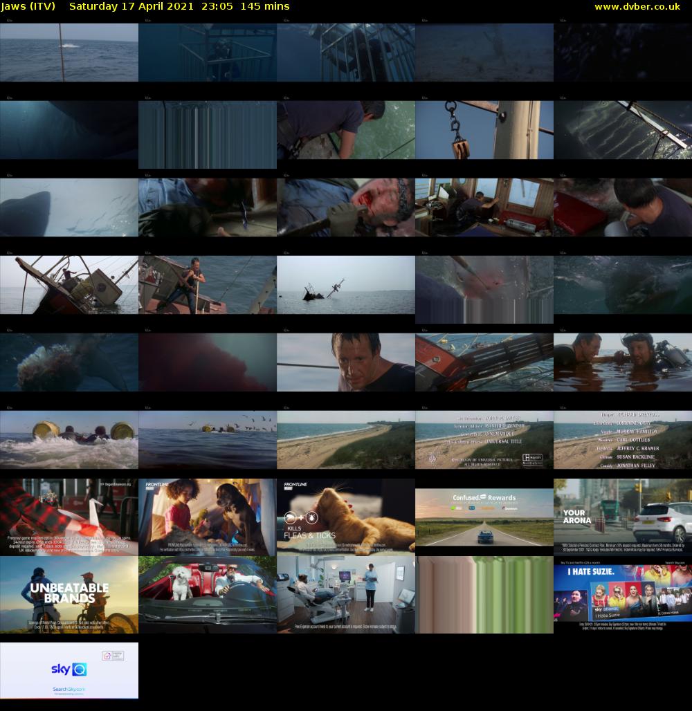 Jaws (ITV) Saturday 17 April 2021 23:05 - 01:30