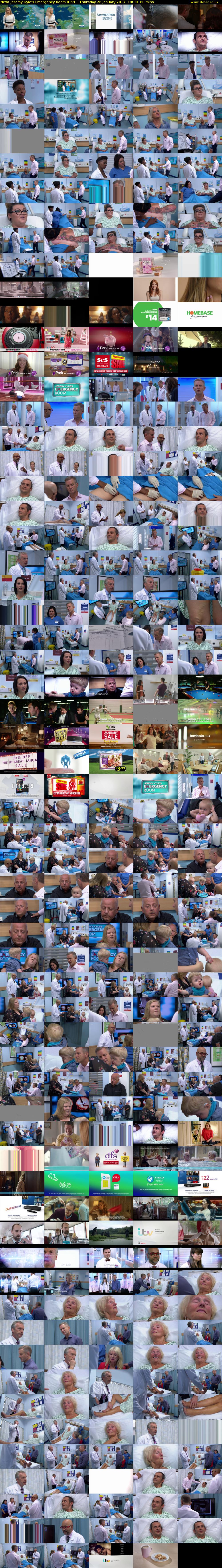 Jeremy Kyle's Emergency Room (ITV) Thursday 26 January 2017 14:00 - 15:00