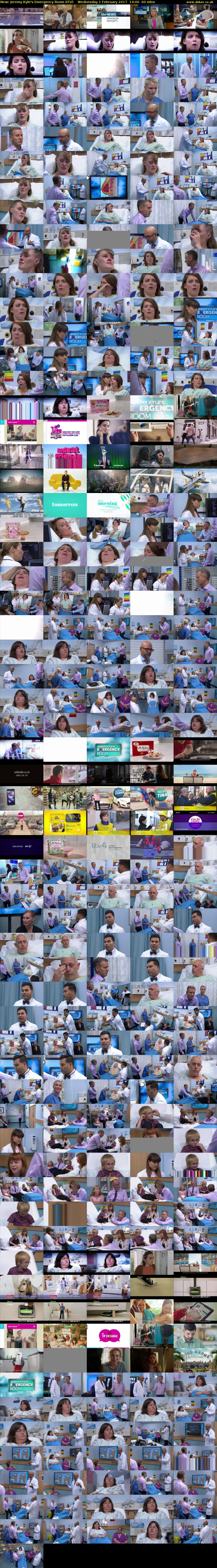 Jeremy Kyle's Emergency Room (ITV) Wednesday 1 February 2017 14:00 - 15:00