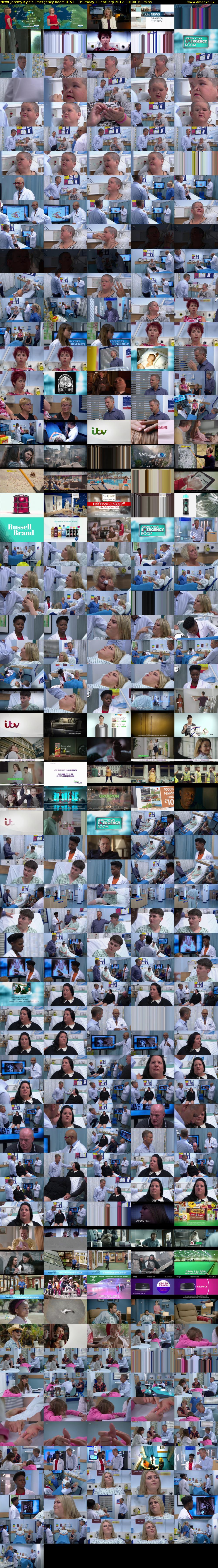 Jeremy Kyle's Emergency Room (ITV) Thursday 2 February 2017 14:00 - 15:00