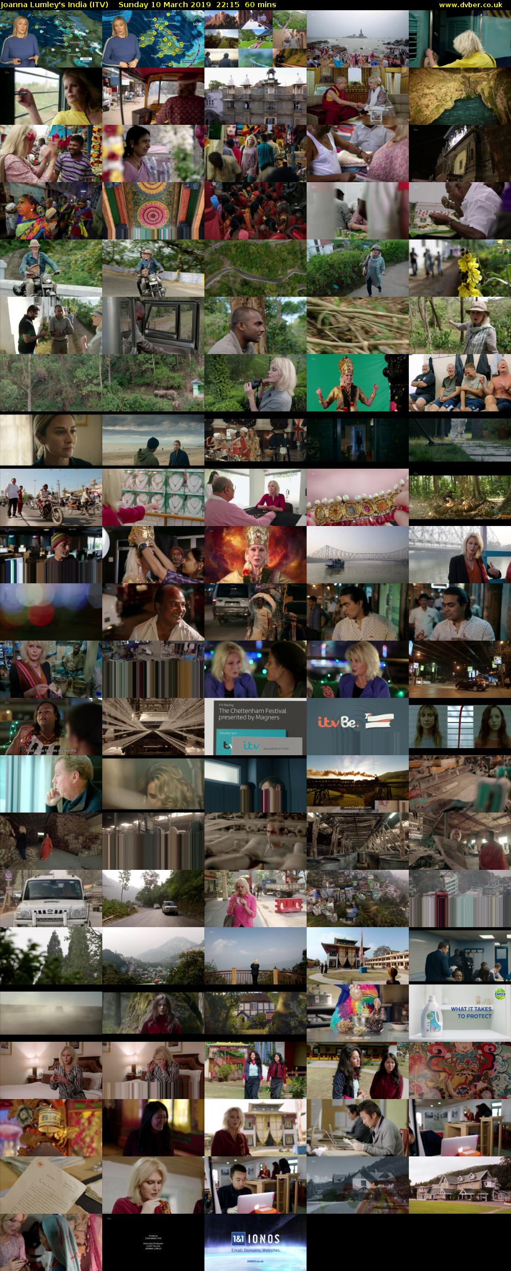 Joanna Lumley's India (ITV) Sunday 10 March 2019 22:15 - 23:15