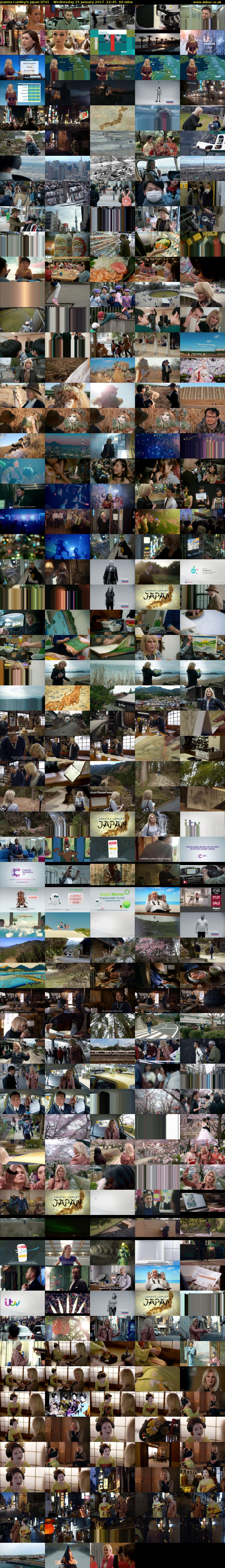 Joanna Lumley's Japan (ITV) Wednesday 25 January 2017 22:45 - 23:45