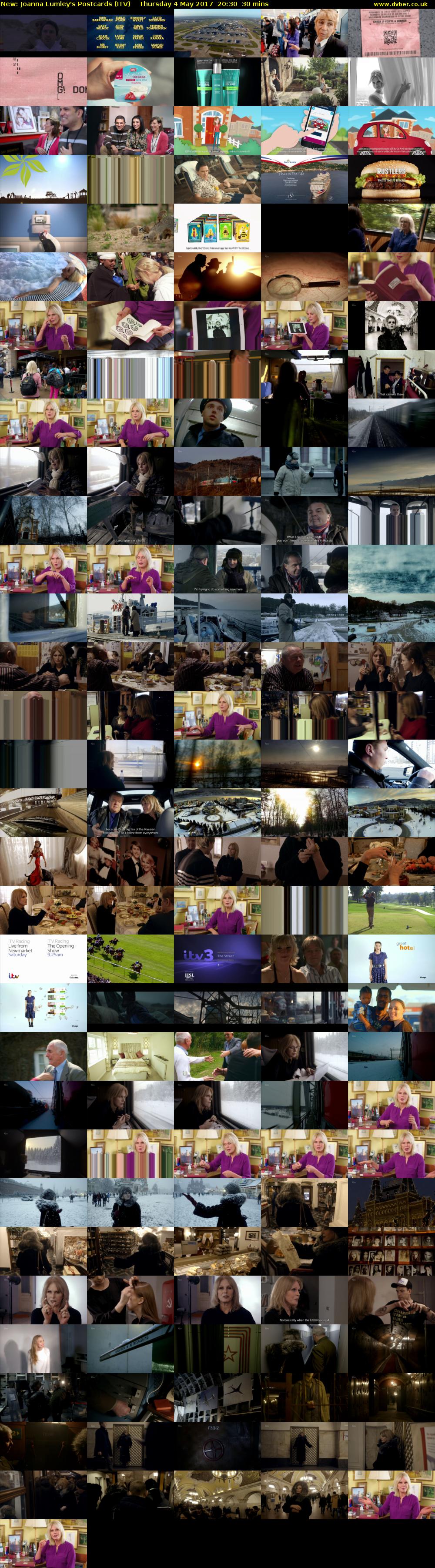 Joanna Lumley's Postcards (ITV) Thursday 4 May 2017 20:30 - 21:00