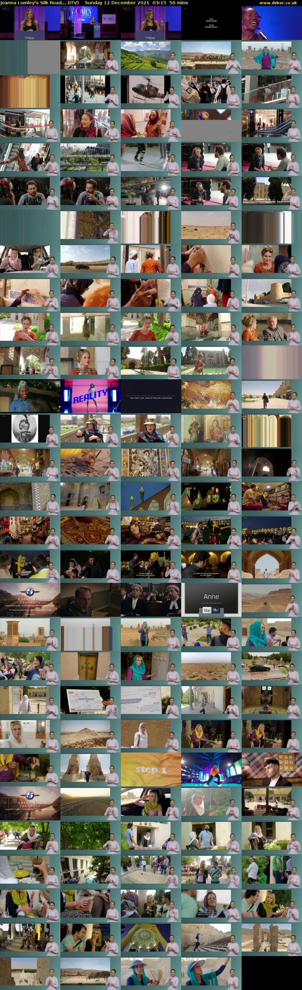 Joanna Lumley's Silk Road... (ITV) Sunday 12 December 2021 03:15 - 04:05