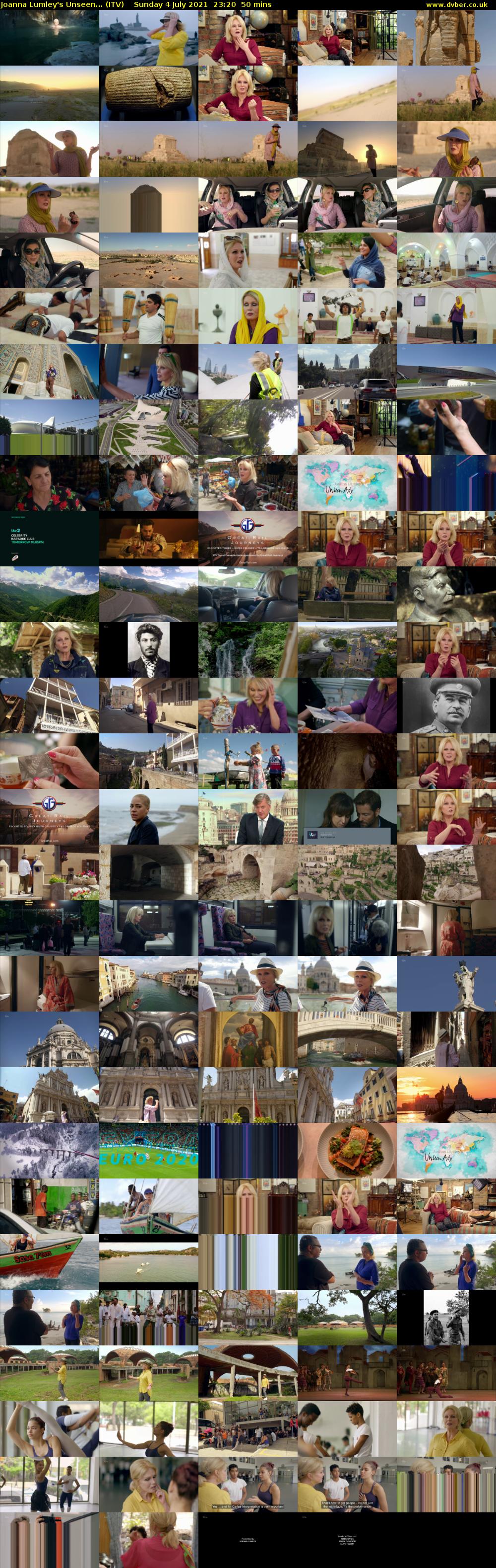 Joanna Lumley's Unseen... (ITV) Sunday 4 July 2021 23:20 - 00:10