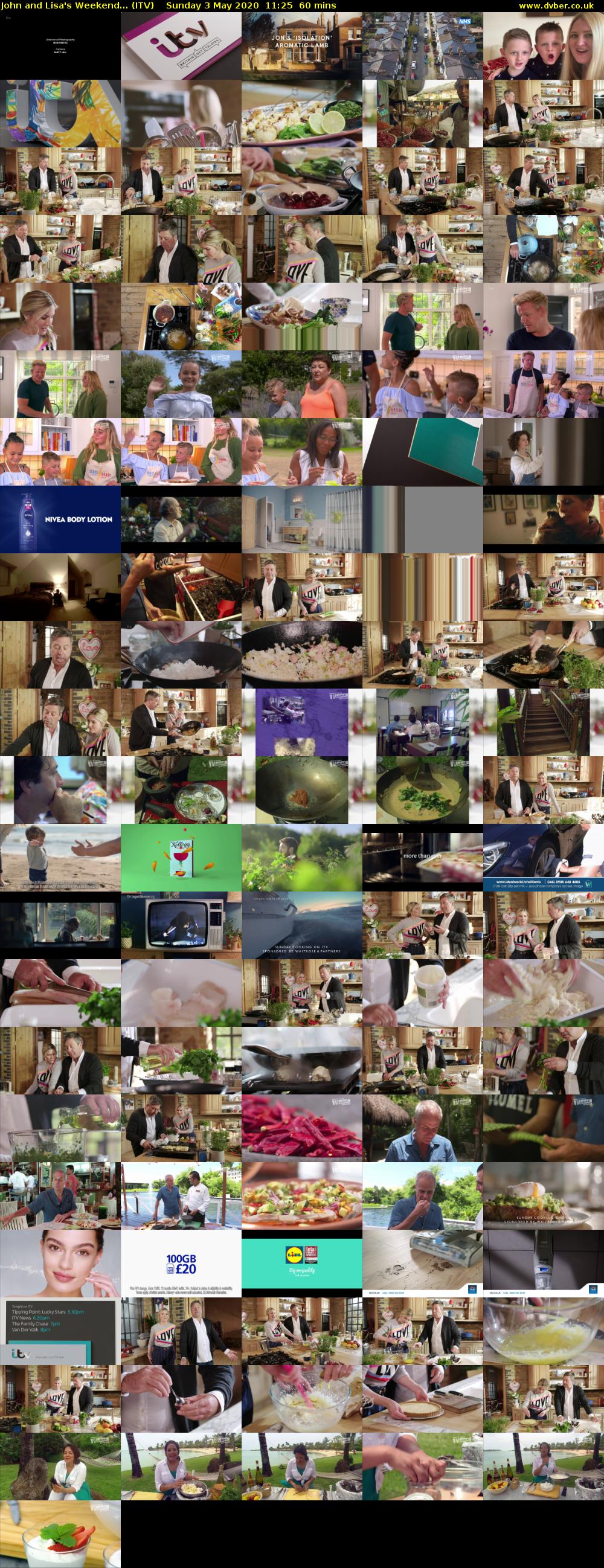 John and Lisa's Weekend... (ITV) Sunday 3 May 2020 11:25 - 12:25