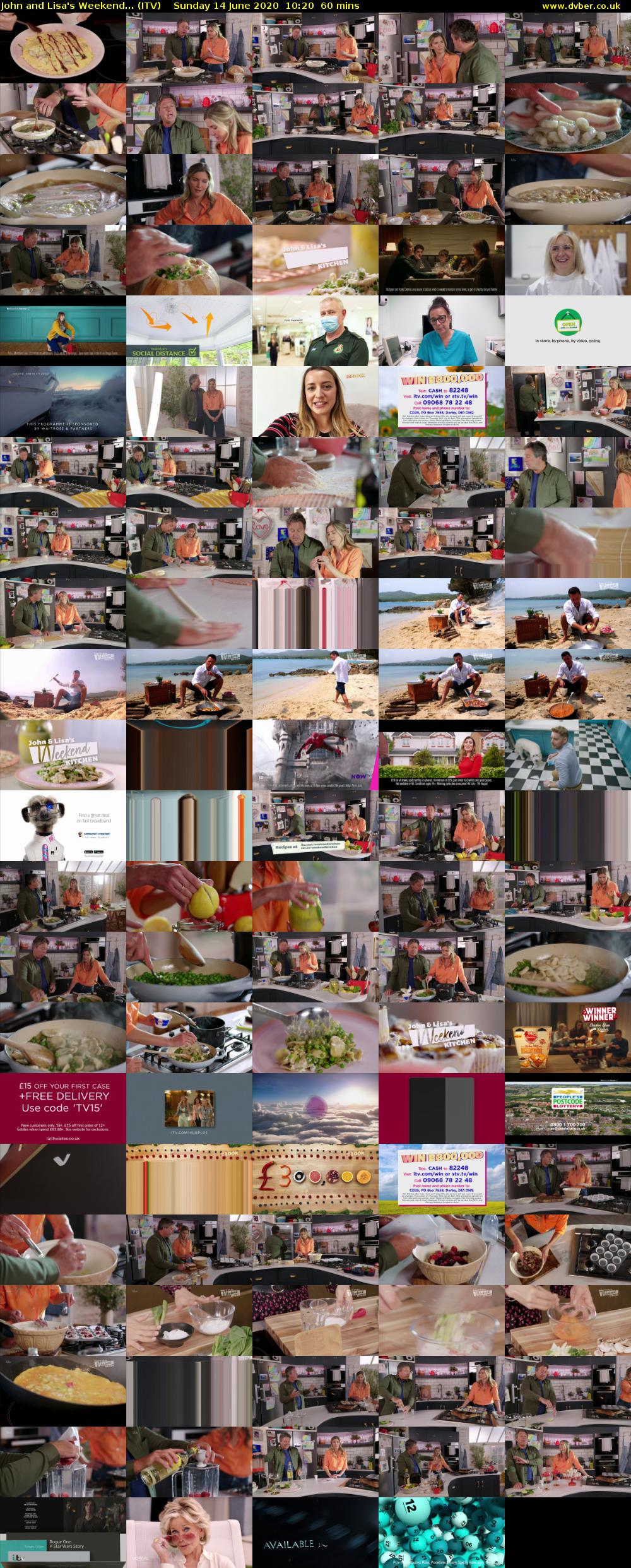 John and Lisa's Weekend... (ITV) Sunday 14 June 2020 10:20 - 11:20
