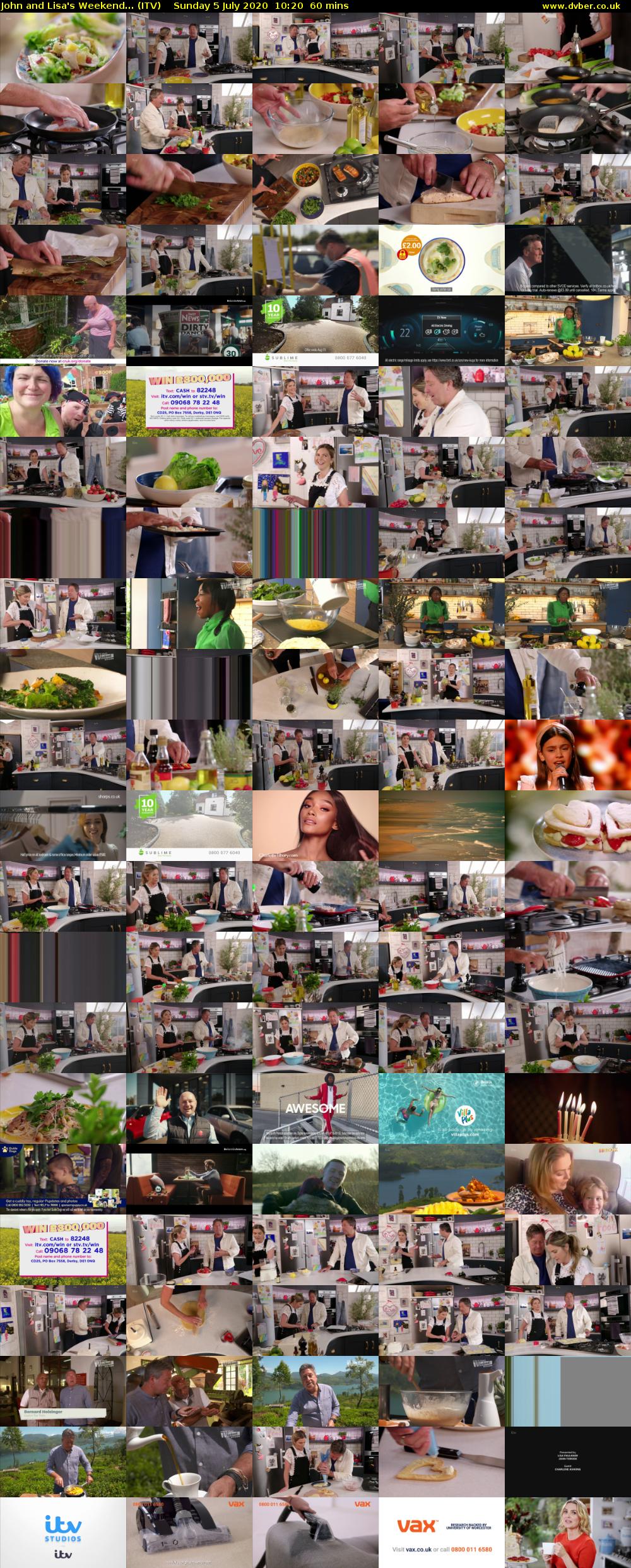 John and Lisa's Weekend... (ITV) Sunday 5 July 2020 10:20 - 11:20