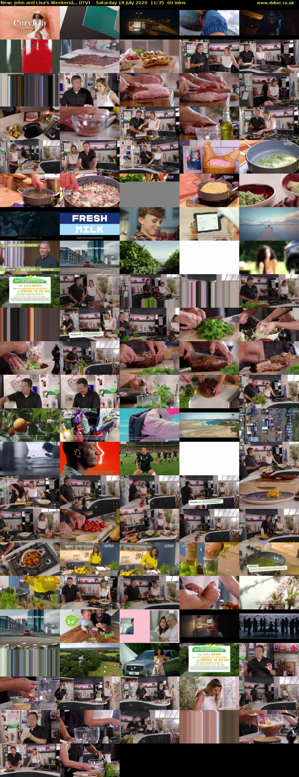 John and Lisa's Weekend... (ITV) Saturday 18 July 2020 11:35 - 12:35