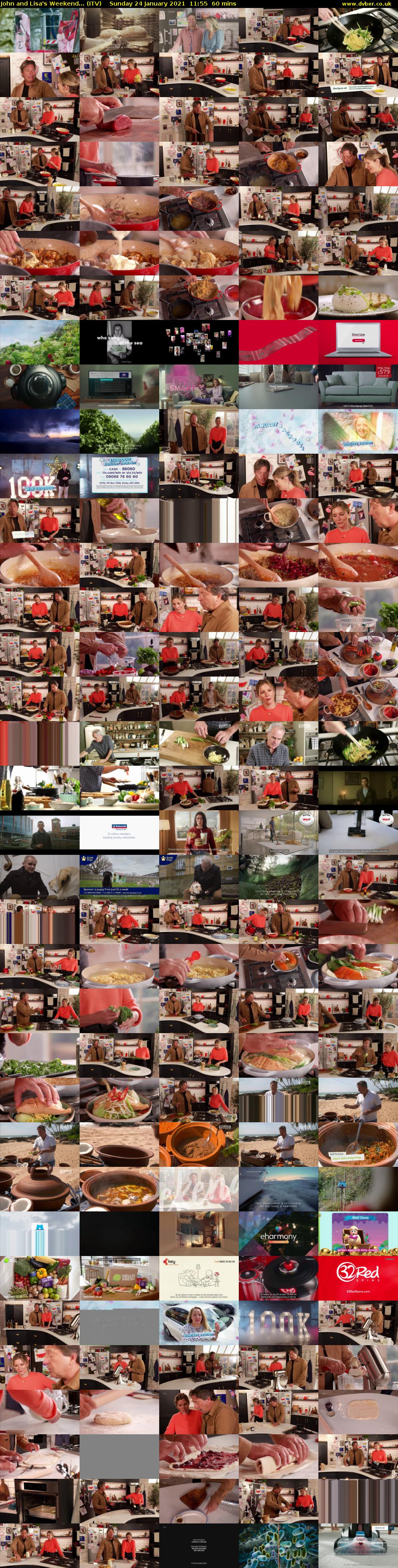 John and Lisa's Weekend... (ITV) Sunday 24 January 2021 11:55 - 12:55