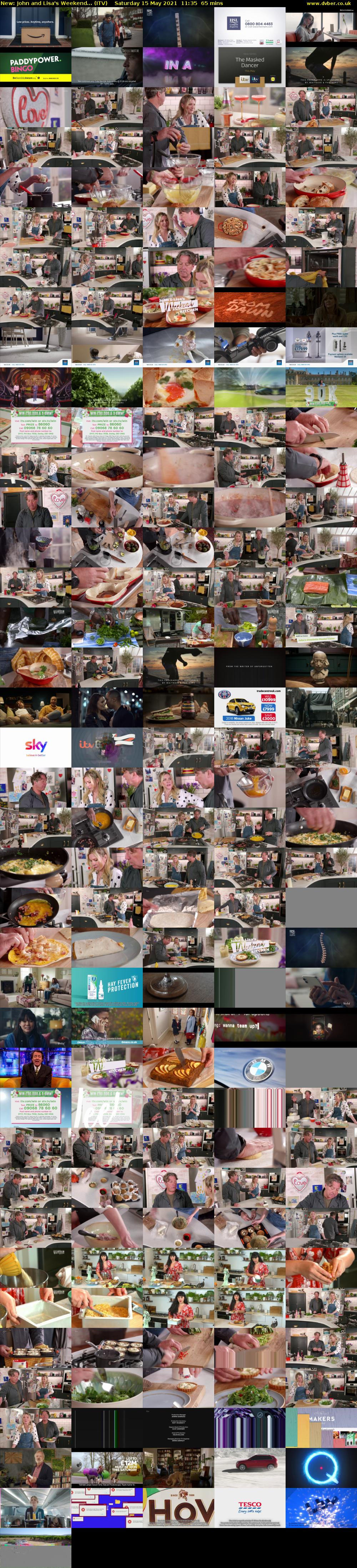 John and Lisa's Weekend... (ITV) Saturday 15 May 2021 11:35 - 12:40