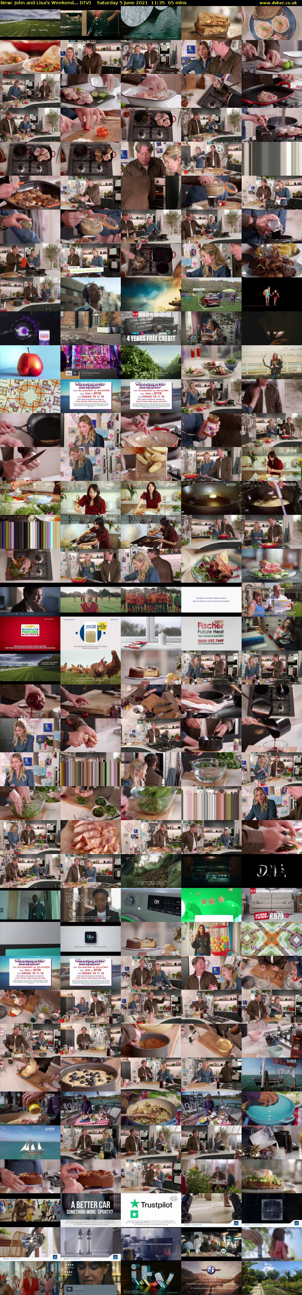John and Lisa's Weekend... (ITV) Saturday 5 June 2021 11:35 - 12:40