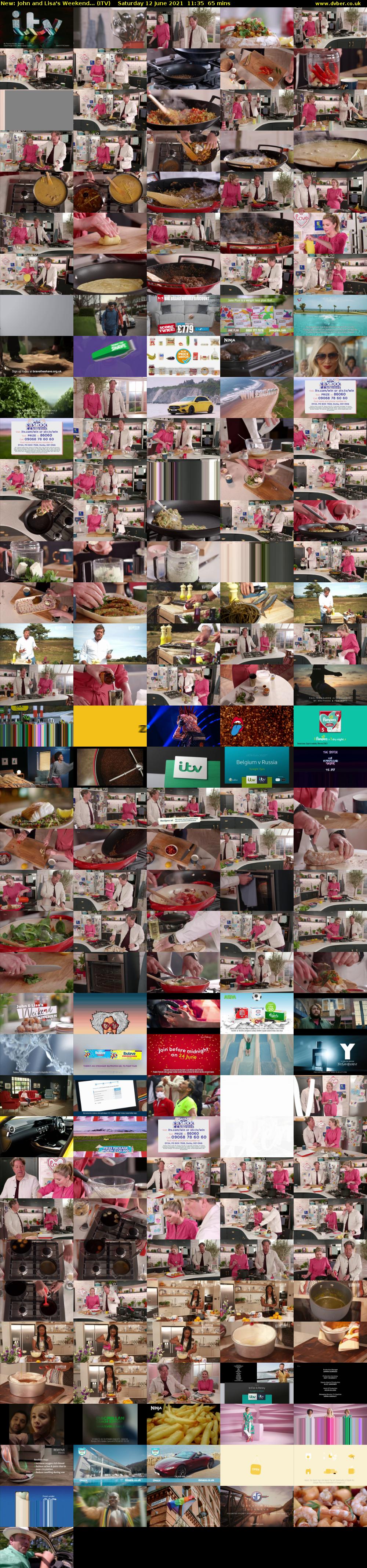 John and Lisa's Weekend... (ITV) Saturday 12 June 2021 11:35 - 12:40