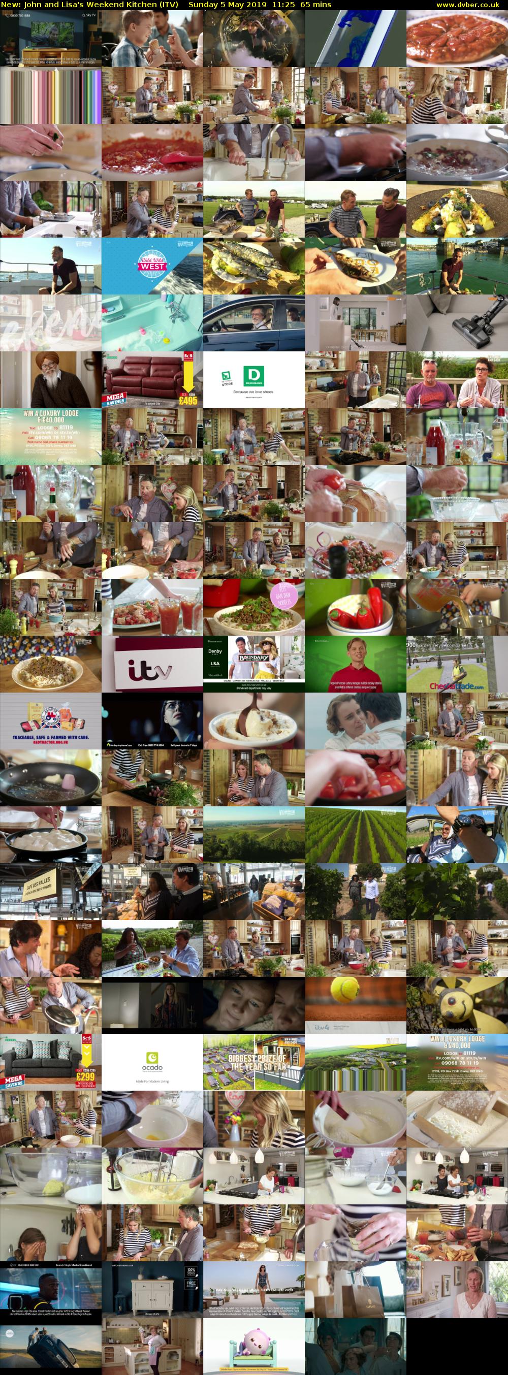 John and Lisa's Weekend Kitchen (ITV) Sunday 5 May 2019 11:25 - 12:30