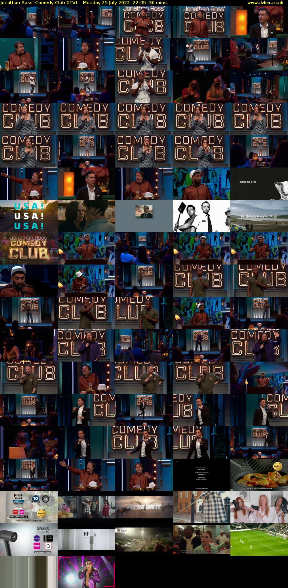 Jonathan Ross' Comedy Club (ITV) Monday 25 July 2022 22:45 - 23:15