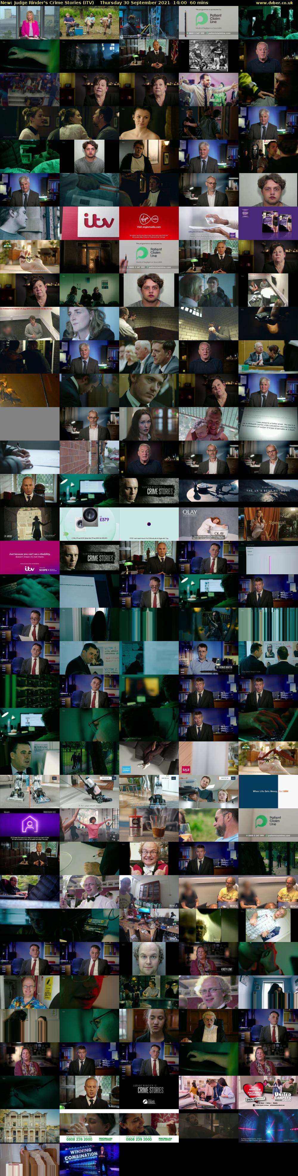 Judge Rinder's Crime Stories (ITV) Thursday 30 September 2021 14:00 - 15:00