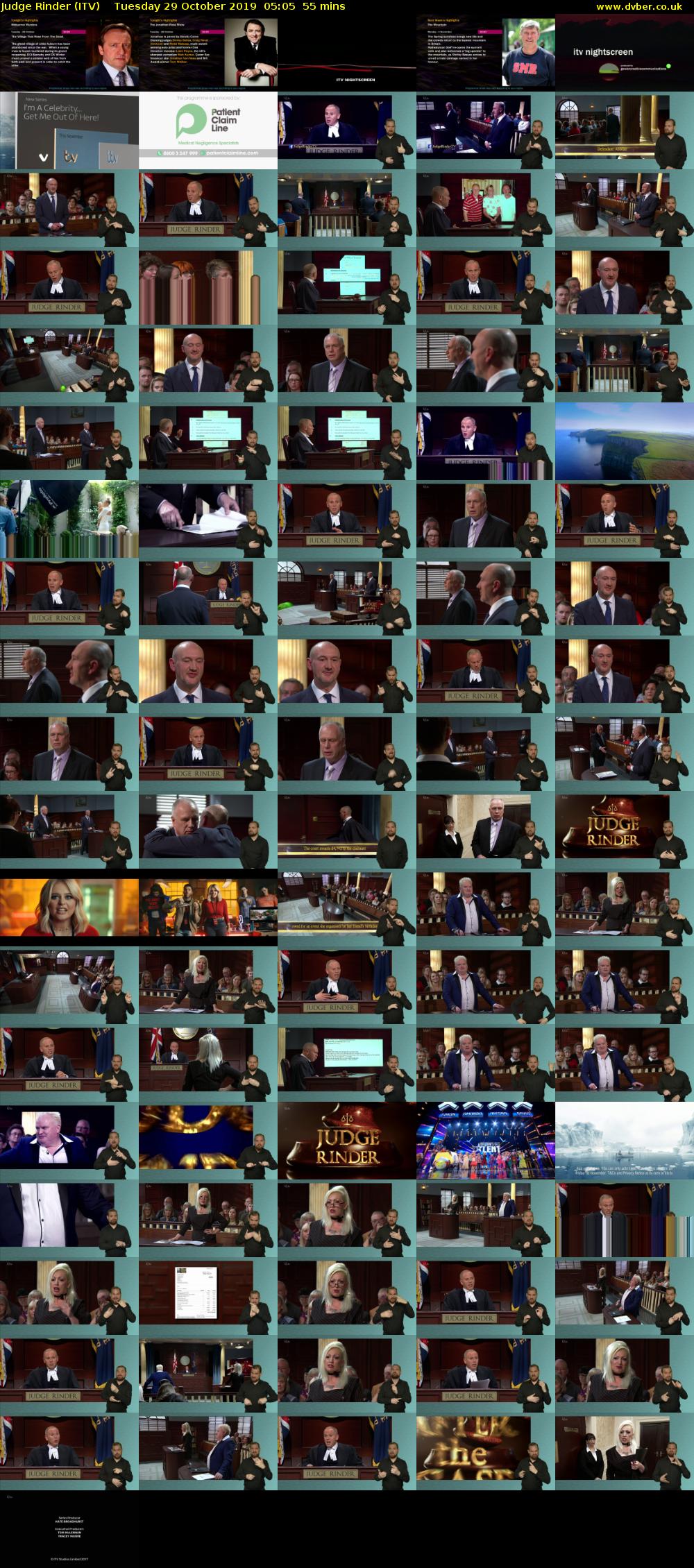 Judge Rinder (ITV) Tuesday 29 October 2019 05:05 - 06:00