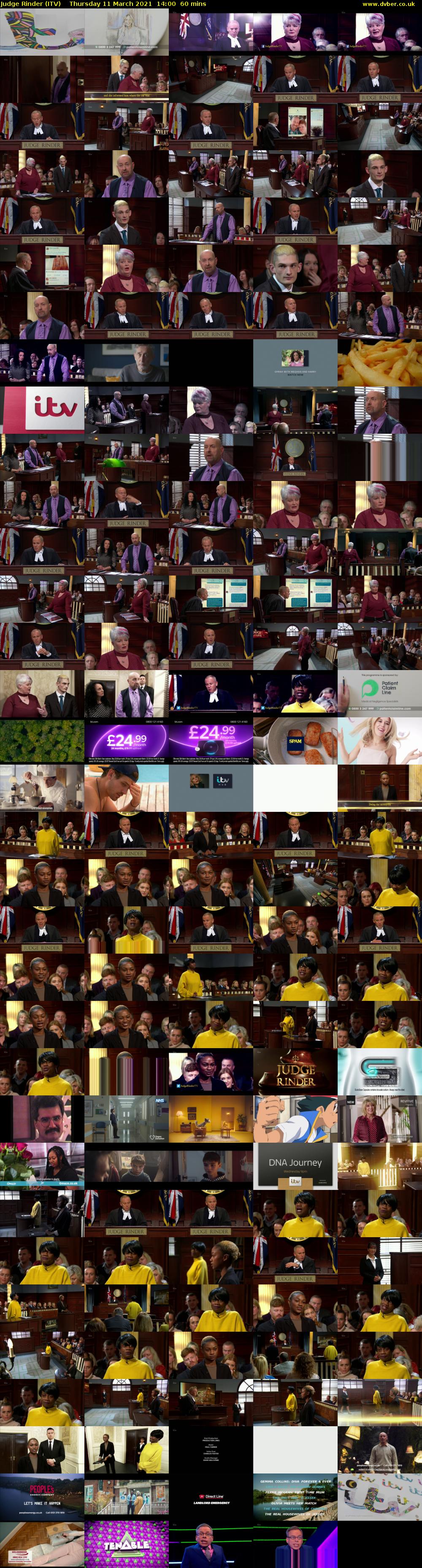 Judge Rinder (ITV) Thursday 11 March 2021 14:00 - 15:00
