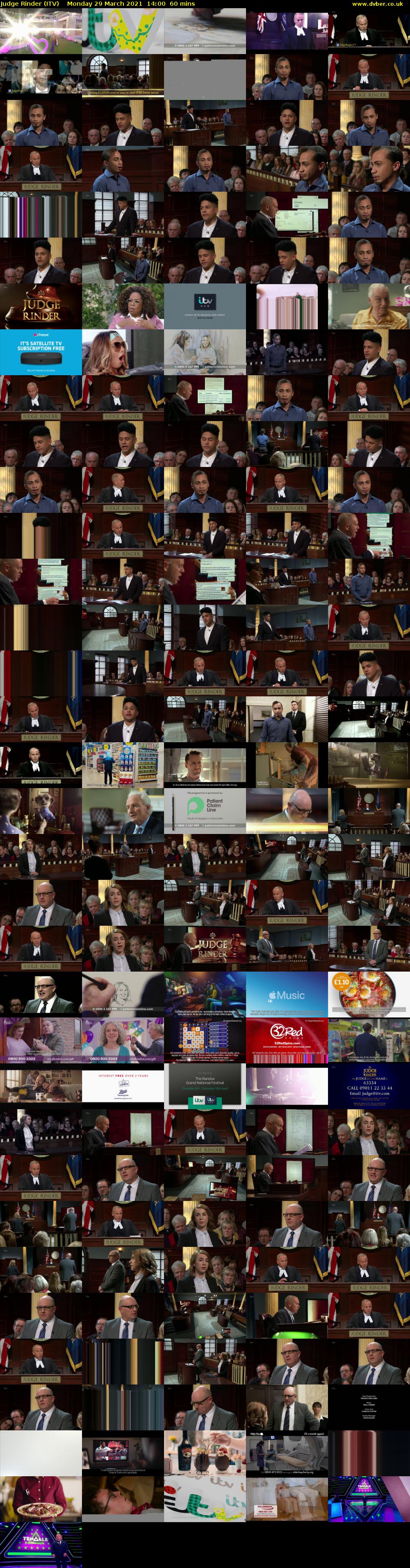 Judge Rinder (ITV) Monday 29 March 2021 14:00 - 15:00
