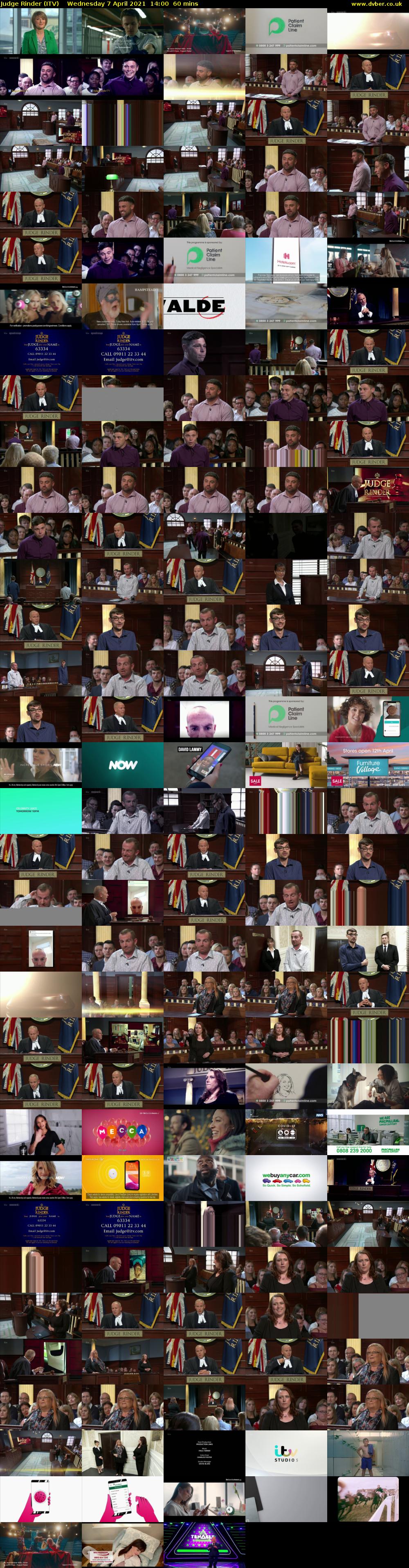 Judge Rinder (ITV) Wednesday 7 April 2021 14:00 - 15:00