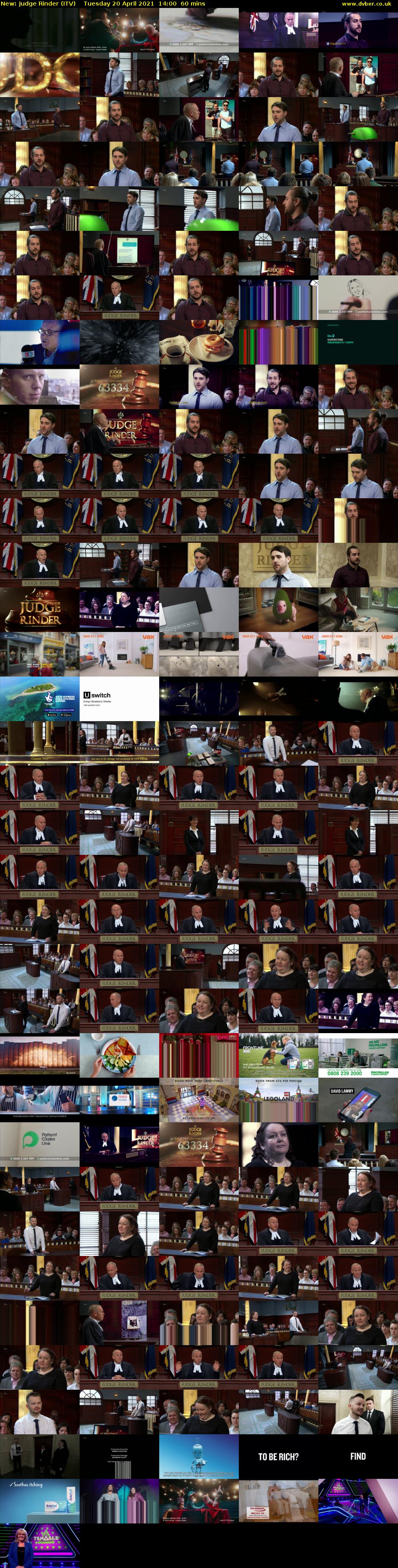 Judge Rinder (ITV) Tuesday 20 April 2021 14:00 - 15:00