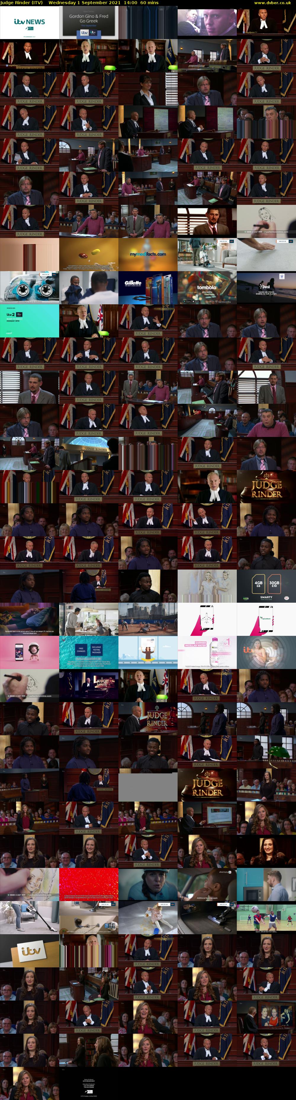 Judge Rinder (ITV) Wednesday 1 September 2021 14:00 - 15:00