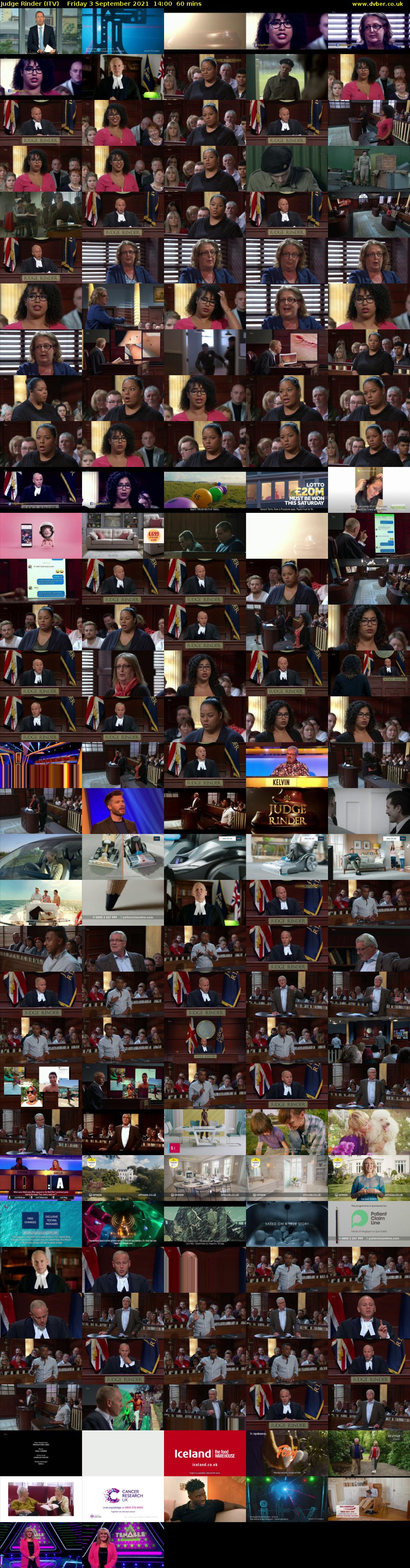 Judge Rinder (ITV) Friday 3 September 2021 14:00 - 15:00