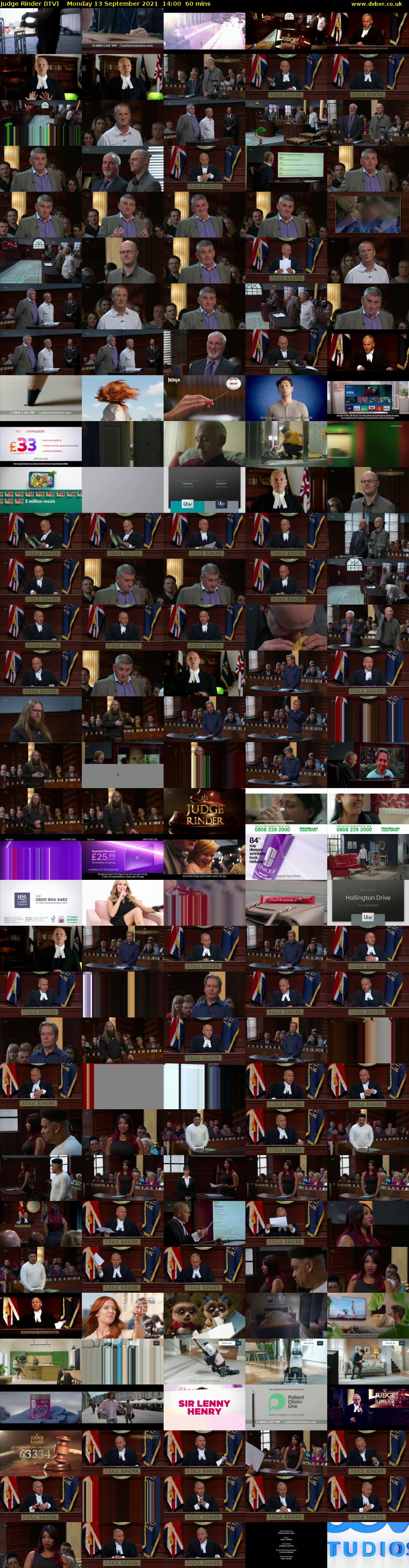 Judge Rinder (ITV) Monday 13 September 2021 14:00 - 15:00