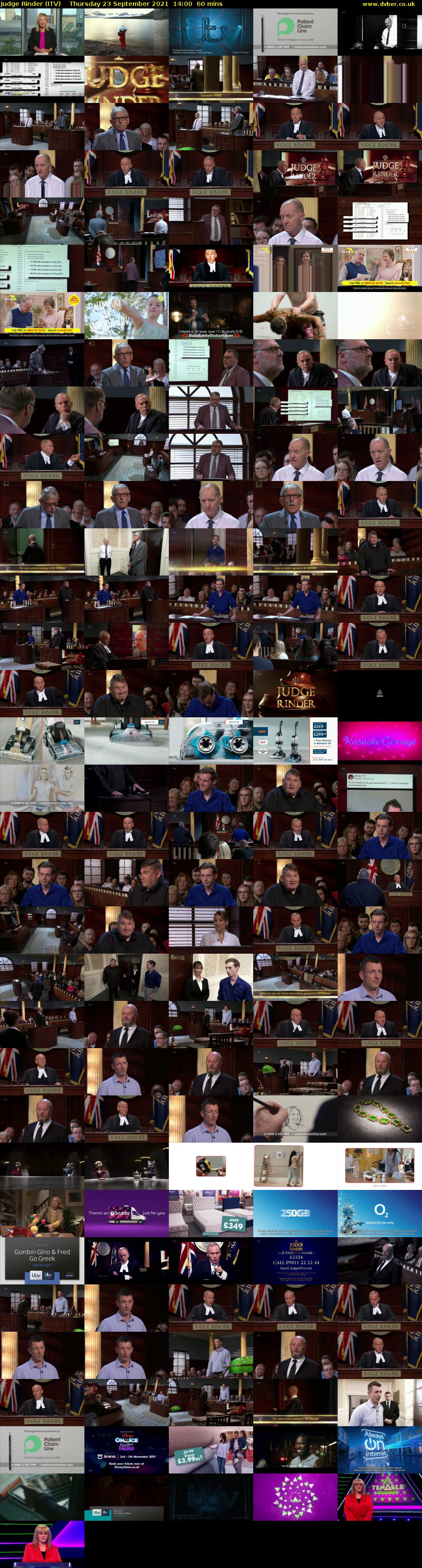 Judge Rinder (ITV) Thursday 23 September 2021 14:00 - 15:00