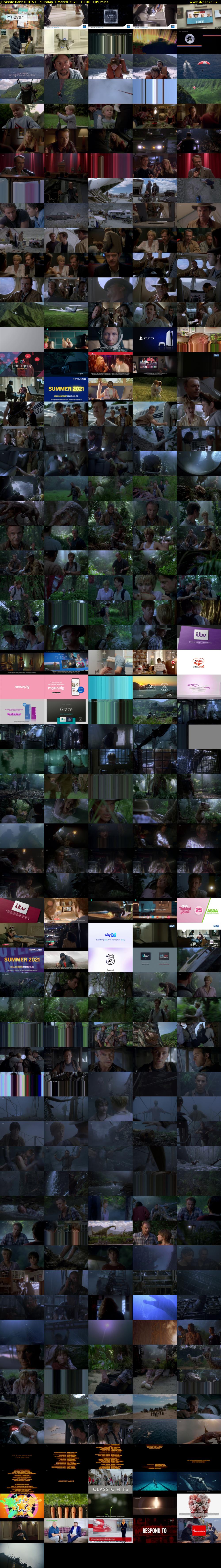 Jurassic Park III (ITV) Sunday 7 March 2021 13:40 - 15:25