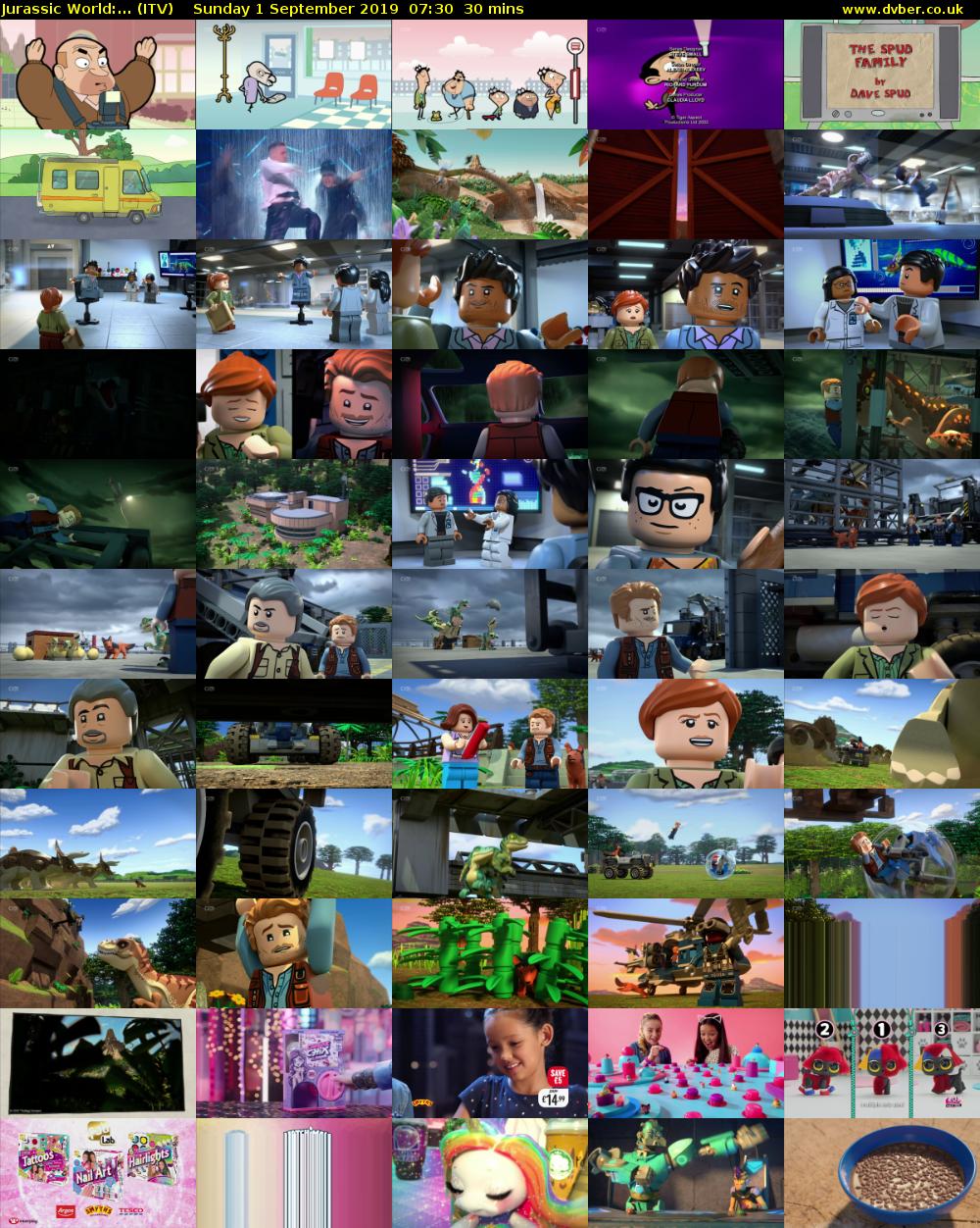 Jurassic World:... (ITV) Sunday 1 September 2019 07:30 - 08:00