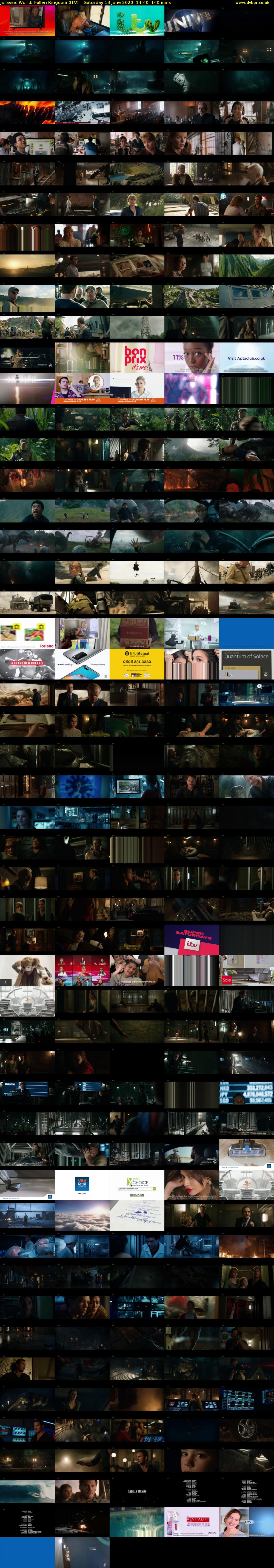 Jurassic World: Fallen Kingdom (ITV) Saturday 13 June 2020 14:40 - 17:00