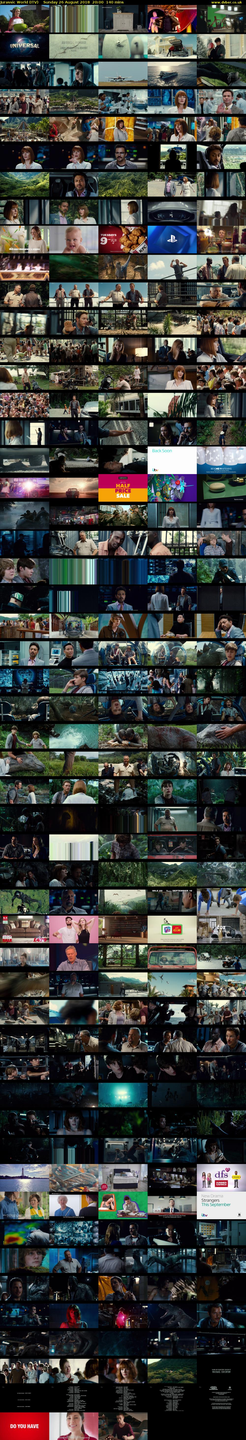 Jurassic World (ITV) Sunday 26 August 2018 20:00 - 22:20