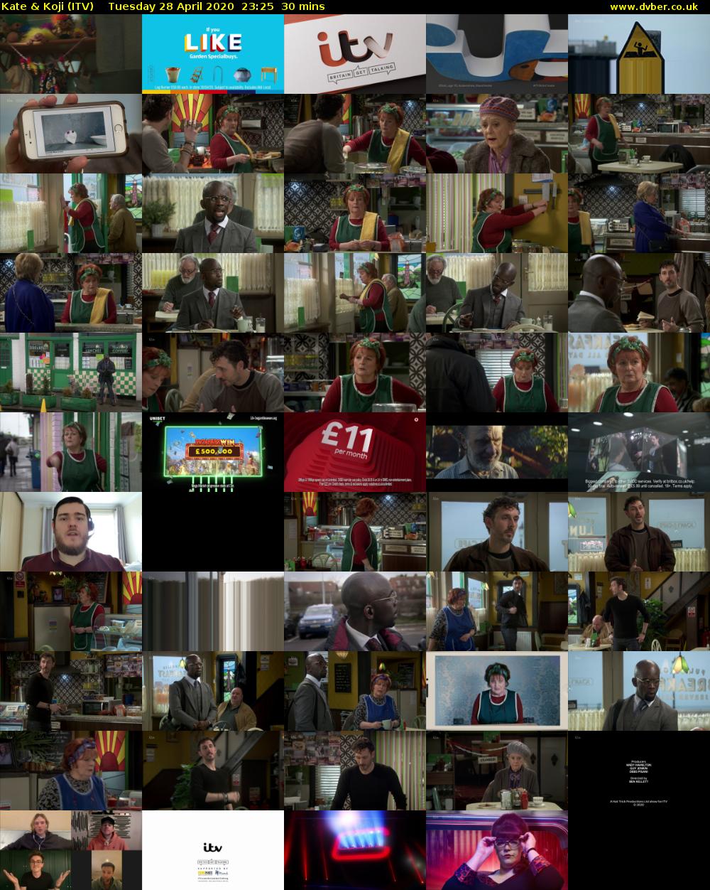 Kate & Koji (ITV) Tuesday 28 April 2020 23:25 - 23:55